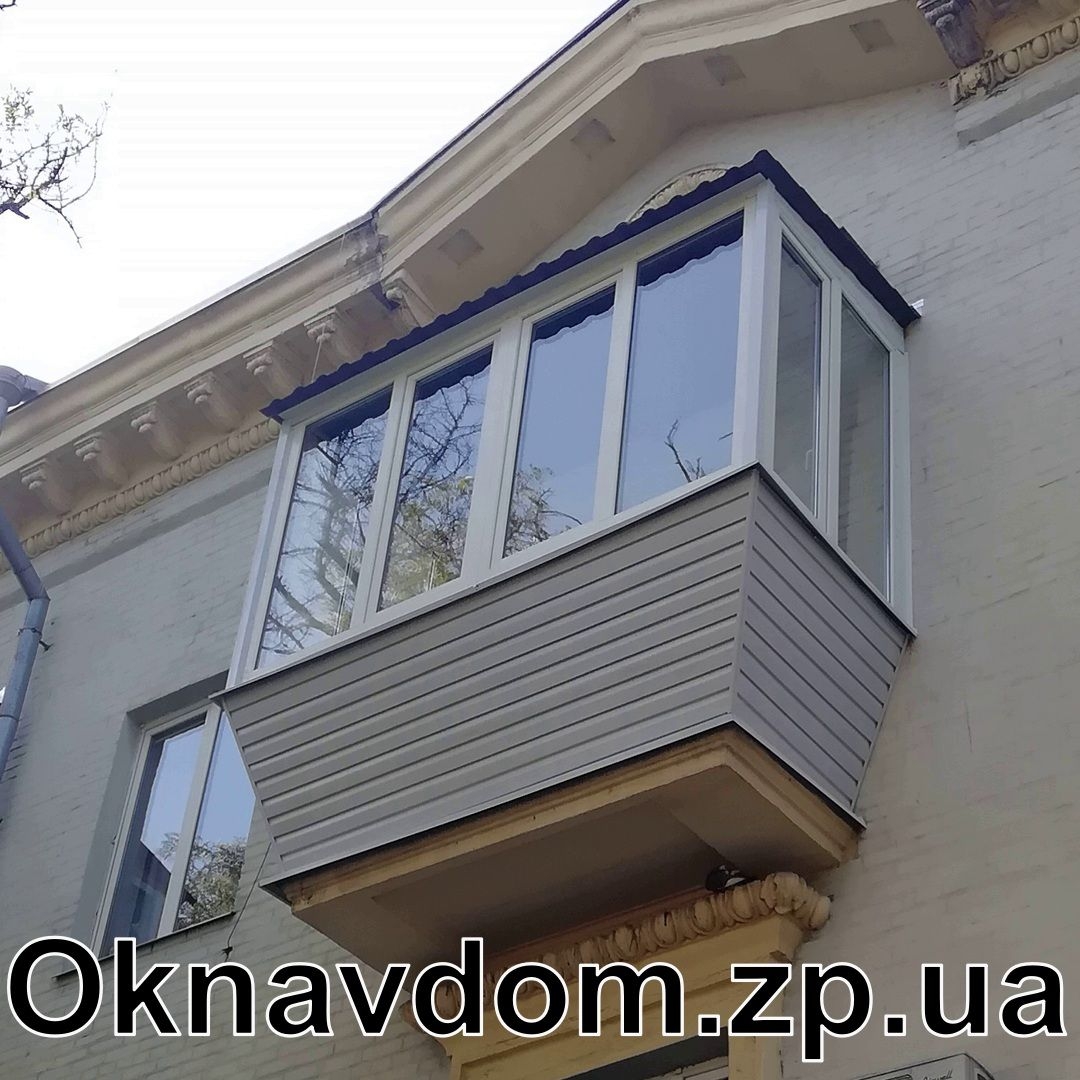 Балкон під ключ у Запоріжжі в багатоповерховому будинку