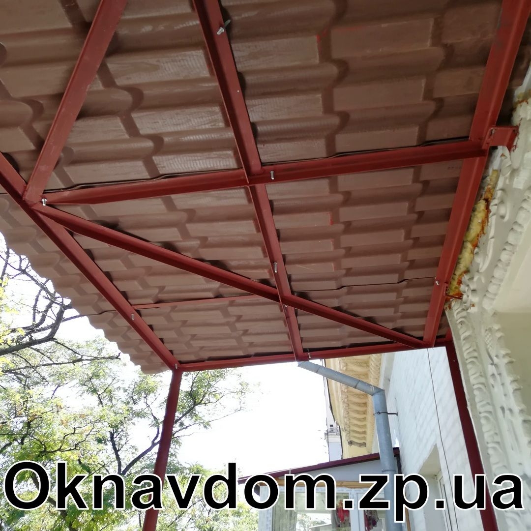 Дах на балкон з керамопласту