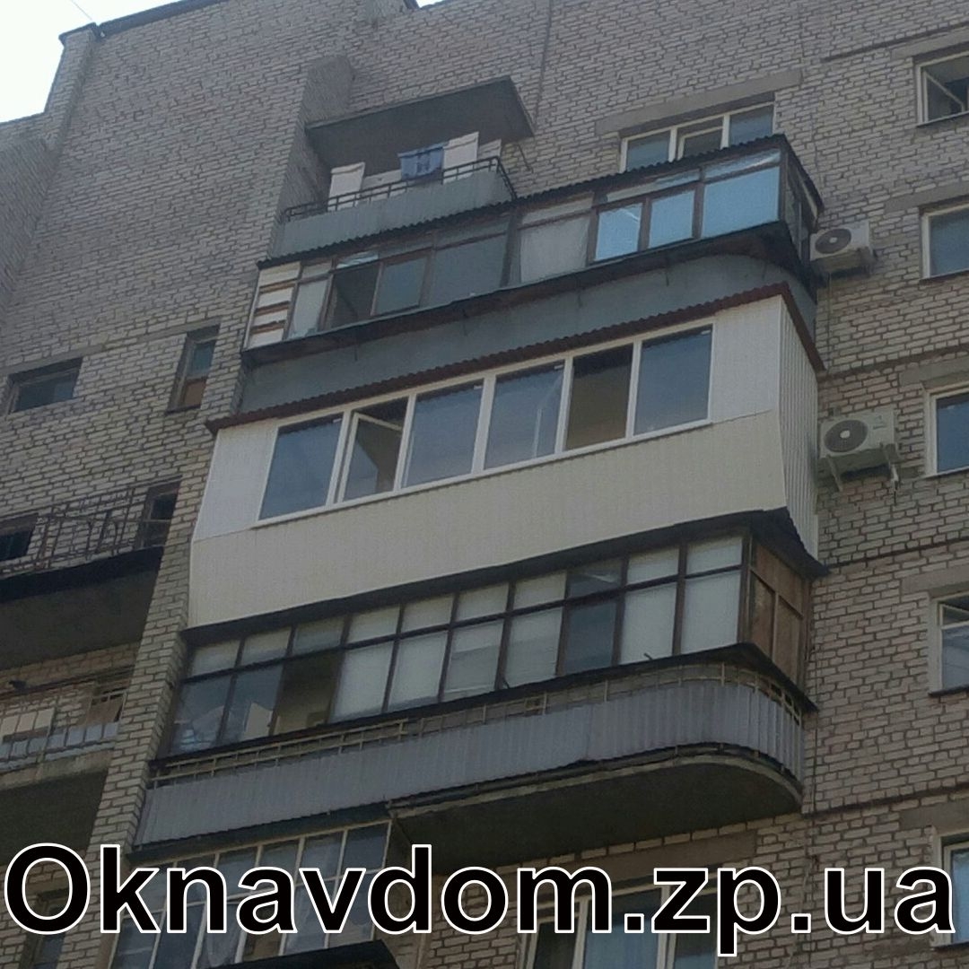 Балкон під ключ в 14-поверховому будинку Запоріжжі
