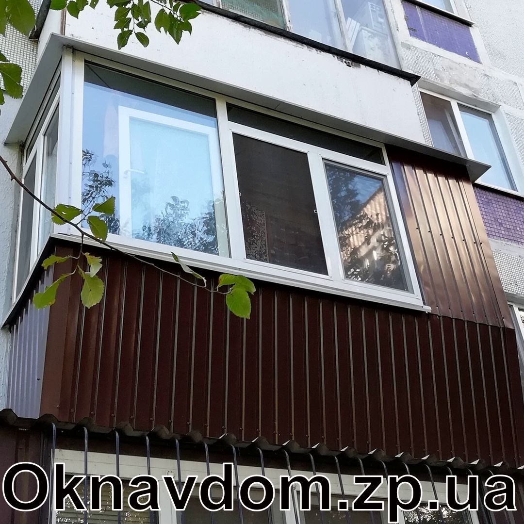 Балкон під ключ в 9-поверховому будинку у Запоріжжі