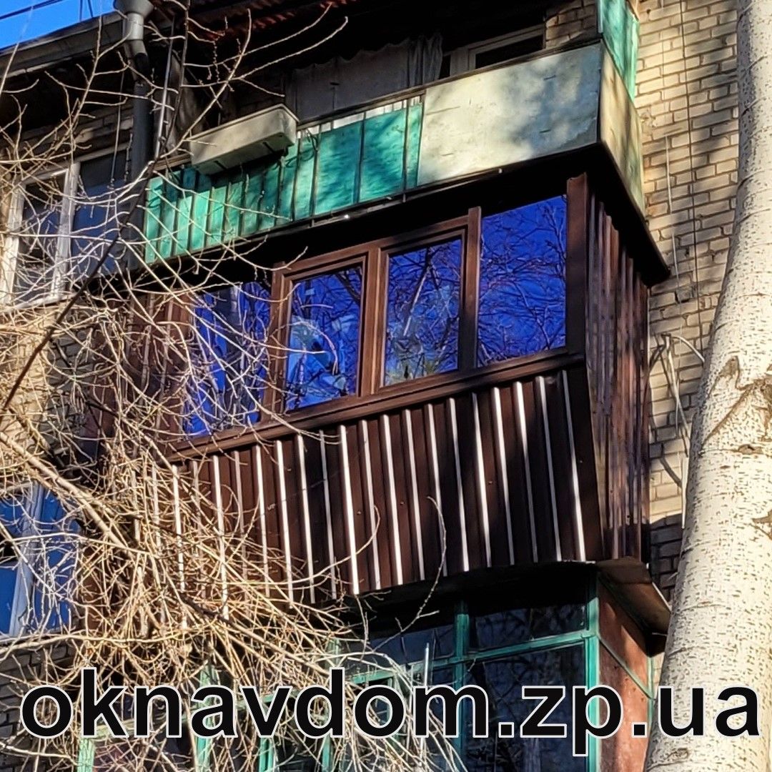 Розварка з виносом підвіконник, обшивка зовнішня профлист